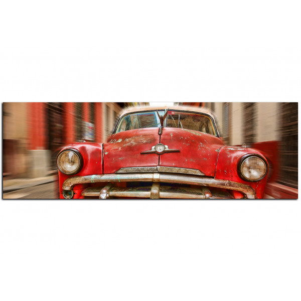 Obraz na plátně - Klasické americké auto - panoráma